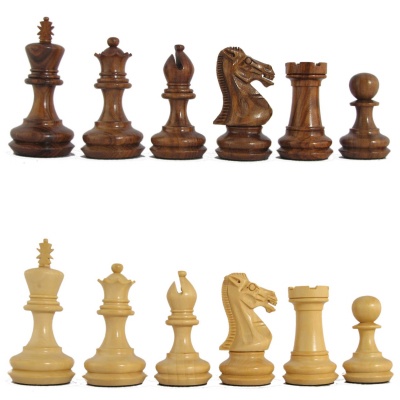 3'' Mark of Westminster Honey Rosewood Elite Premier Staunton Chess Pieces