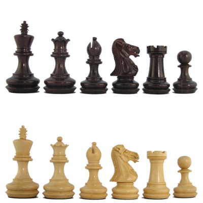 3'' MoW Cardinal Rosewood Elite Premier Staunton Chess Pieces