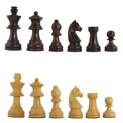 2 1/2'' MoW Cardinal Rosewood Executive German Staunton Chess Pieces