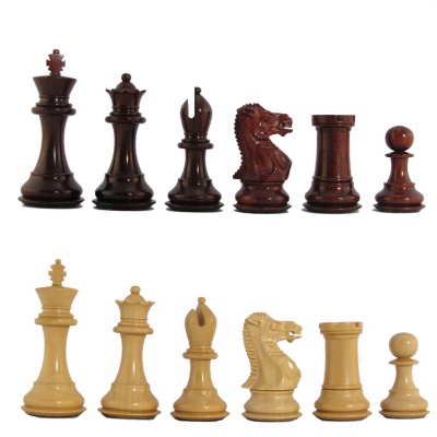 3" MoW Crimson Rosewood Legionnaires Staunton Chess Pieces