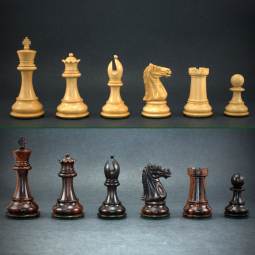 3" MoW Rosewood Luxe Legionnaires Staunton Chess Pieces