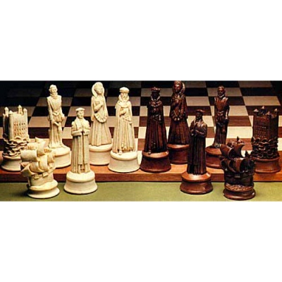 Elizabethan Crushed Stone Chess Pieces