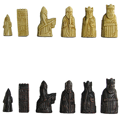Mini Isle of Lewis Crushed Stone Chess Pieces