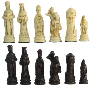 Large Camelot Crushed Stone Chess Pieces