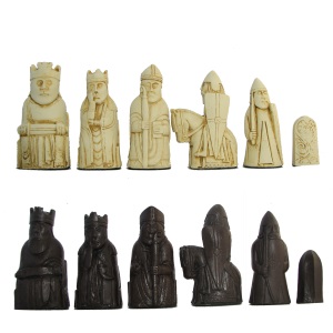 Lewis Crushed Stone Chess Pieces