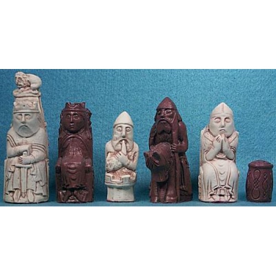 Medieval Crushed Stone Chess Pieces