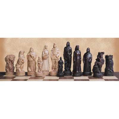Robin Hood Crushed Stone Chess Pieces