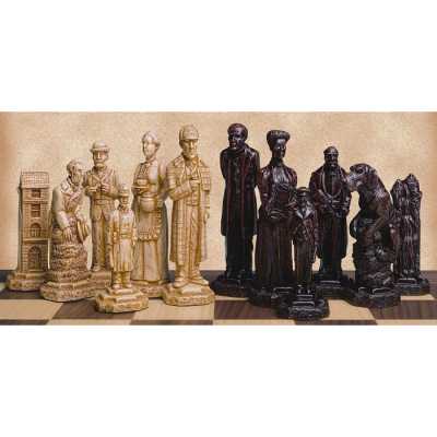 Sherlock Holmes Crushed Stone Chess Pieces