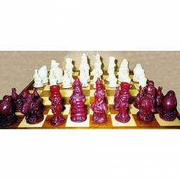 Alice Crushed Stone Chess Pieces