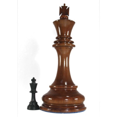 8" Teak Wood Chess Pieces