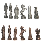 Classic Fantasy Pewter Chess Pieces