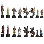 5" Deluxe Crusaders v.s Saracens Hand Painted Polystone Chess Pieces