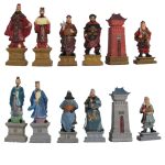 Romance of The Three Kingdoms Hand Painted Polystone Chess Pieces