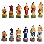 Hand Painted Sumo Chess Pieces
