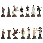 Battle of Waterloo Hand Painted Polystone Chess Pieces