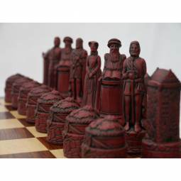 4 1/4" English & Scottish Crushed Stone Chess Pieces