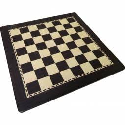 19 1/2" Basic Chess Board with Rounded Corners - Maple and Ebony Finish