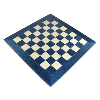 18" Blue Erable Chess Board with 1 3/4" Squares