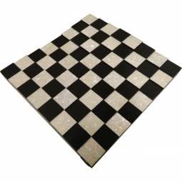 16" Black Pyramid Turkish Chess Board with 2" Squares