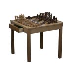 25" Chess & Checker Table w/ Storage