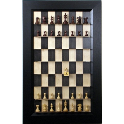 Straight Up Chess Board - Black Maple