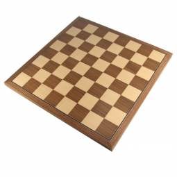 20" European Walnut Chess Board with 2 1/4" Squares - Executive Style