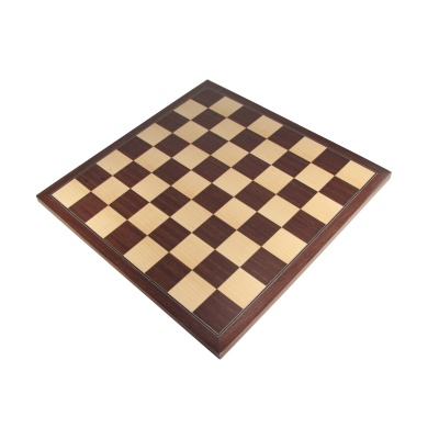 16" Mark of Westminster Executive Chess Board - Macassar and Maple with 1 3/4 Squares