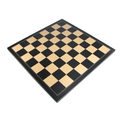 24" Ebonized Chess Board with 2 1/2" Squares - Executive Style