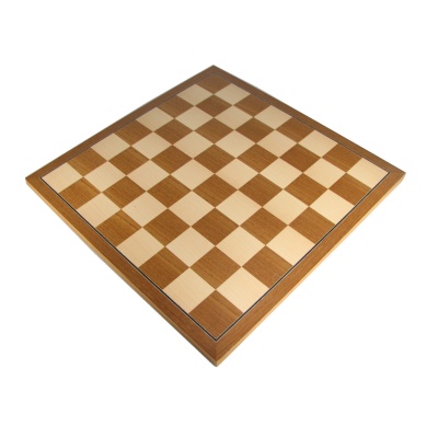 24" Mark of Westminster Executive Chess Board - Teak and Maple with 2 1/2 Square