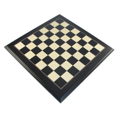 18" Mark of Westminster Presidential Chess Board - Ebonized and Maple with 1 3/4 Squares