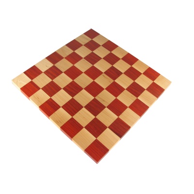 14" Exclusive Solid Wood Chess Board - Padouke and Maple with 1 3/4" Squares