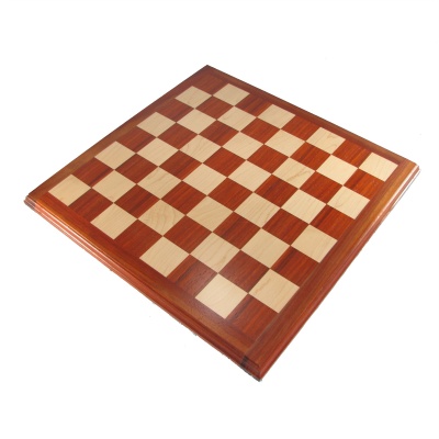 16 1/2" Imperial Chess Board - Padouke and Maple with 1 3/4" Squares