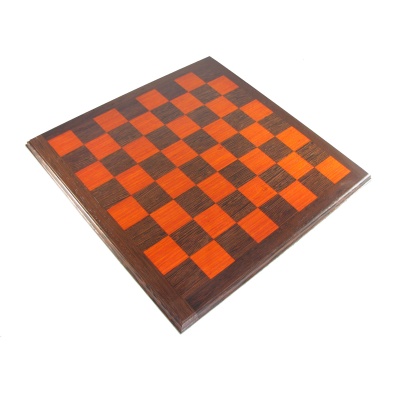 16 1/2" Imperial Chess Board - Padouke and Wengue with 1 3/4" Squares
