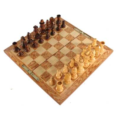 Burl Finish Combination Game Set