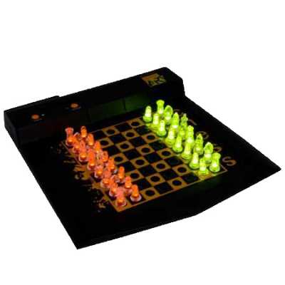 Small LED Chess + Checker Set