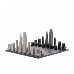 San Francisco Skyline Stainless Steel Chess Set
