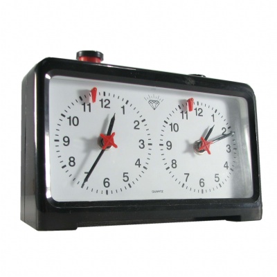 Black Precision Analog Chess Clock