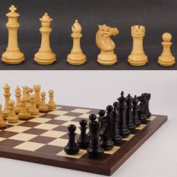 18" MoW Ebony Phalanx Executive Chess Set