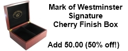 Signature Cherry Finish (add 50.00)