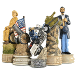 American Theme Chess Sets