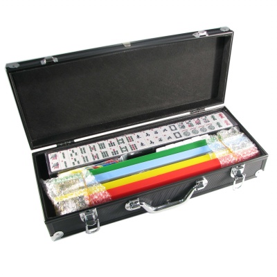Black Aluminum Mah Jongg Set