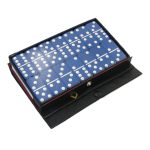 Standard Double Six Dominoes - Blue
