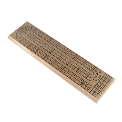 Natural 2-Track Cribbage Board