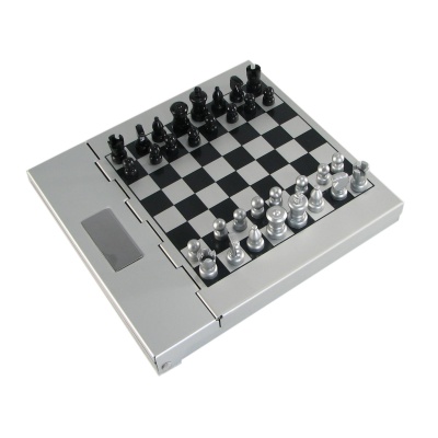 7 1/8" Aluminum Chess & Dart Set