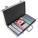 We have poker sets, chips, and poker tables as well as other gambling games and accessories