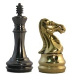 Metal Staunton Chess Pieces