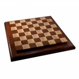 23" Interchange Ogee Padouk Frame Chess Board with 2 1/4" Squares