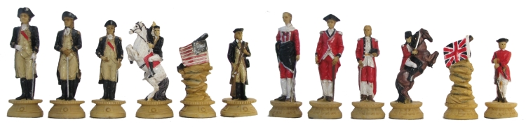 Revolutionary War Chessmen