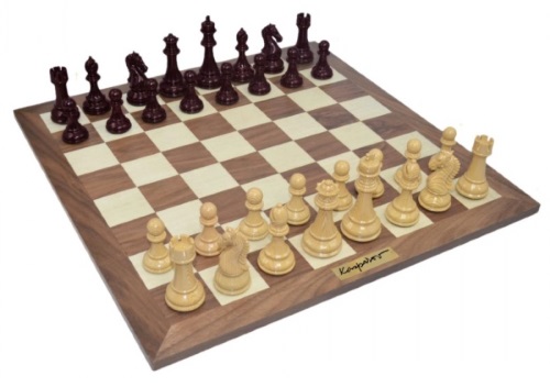 KASPAROV Grandmaster Silver & Bronze Chess Set