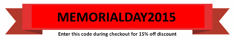 Memorial Day Coupon Code for 2015